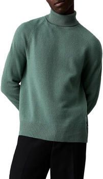 CK Calvin Klein Gebreide pullover van wol met labeldetail