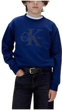 Calvin Klein sweater met borduursels en logo blauw - Foto 3