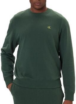 CALVIN KLEIN Heren Truien & Vesten Ls Eu 350terry Monogram Cn Sweat Donkergroen - Foto 7