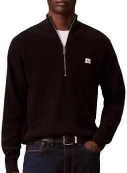 CALVIN KLEIN Heren Truien & Vesten Ls Ez Cotton Waffle Quarter Zip Zwart - Foto 8