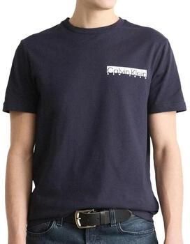 Calvin Klein Shirt met ronde hals NY CHEST BOX LOGO T-SHIRT