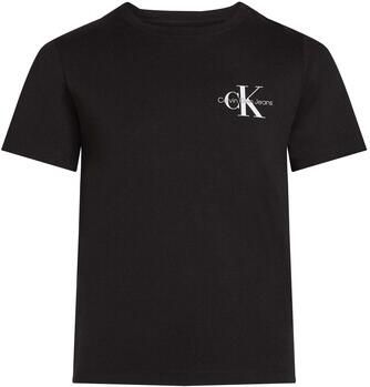 Calvin Klein T-shirt Chest Monologo Ss T-Shirt voor kinderen tot 16 jaar en met logoprint