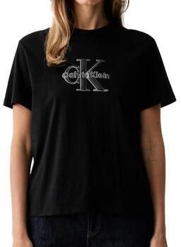 Calvin Klein Jeans Regular fit t-shirt van puur katoen - Foto 5