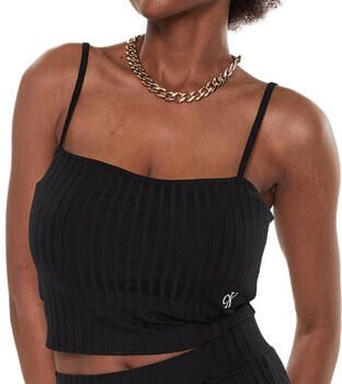 Calvin Klein Top met spaghettibandjes RIB CROPPED STRAPP TOP - Foto 4