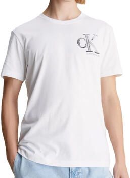 Calvin Klein Witte T-shirt met korte mouwen en logo print White Heren - Foto 1