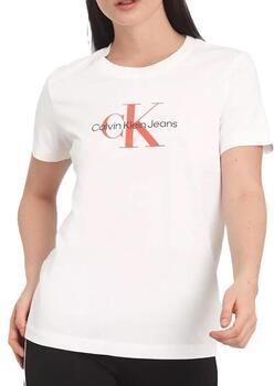 Calvin Klein Jeans Witte T-shirts en Polos White Dames