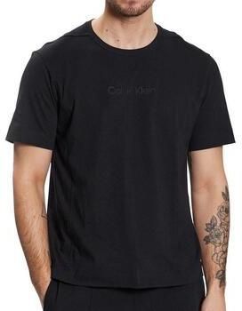 Calvin Klein Heren Zwart Beauty Katoenmix T-shirt met Logo Zwart Heren - Foto 3