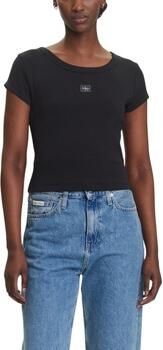 Calvin Klein Jeans T-shirt Korte Mouw A- WOVEN LABEL 2X2 R LV047C200G - Foto 4