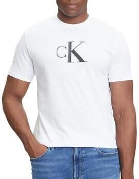 Calvin Klein Jeans Regular fit T-shirt van puur katoen met logoprint - Foto 5