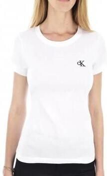 Calvin Klein T-shirt CK EMBROIDERY SLIM TEE met geborduurd ck-logo op borsthoogte - Foto 3