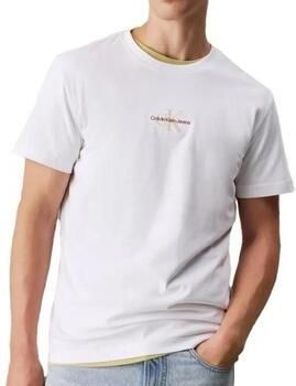 Calvin Klein Jeans T-shirt met ronde hals en labelstitching - Foto 4