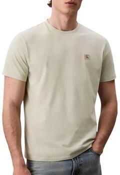 CALVIN KLEIN JEANS regular T-shirt BADGE 30S lichtgroen - Foto 4