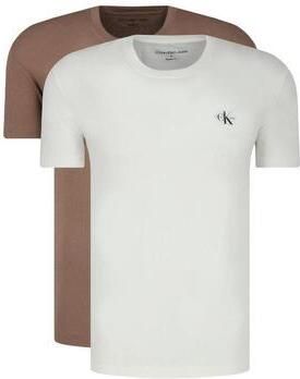 Calvin Klein T-shirt 2 PACK MONOLOGO T-SHIRT (Set van 2)