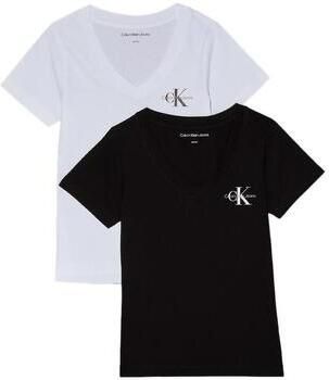 Calvin Klein T-shirt 2-PACK MONOLOGO V-NECK TEE (Set van 2)