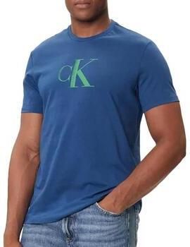 Calvin Klein Jeans Regular fit T-shirt van puur katoen met logoprint