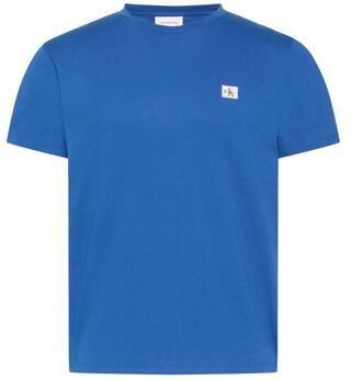 CALVIN KLEIN Heren Polo's & T-shirts Ss Badge 30s Jersey Classic Tee Blauw - Foto 7