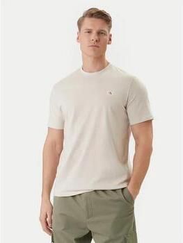 CALVIN KLEIN Heren Polo's & T-shirts Ss Badge 30s Jersey Classic Tee Beige - Foto 12