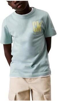 Calvin Klein Jeans T-shirt met labelprint en ronde hals