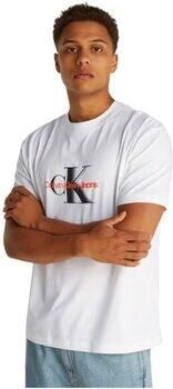 Calvin Klein Jeans Wit Bedrukt Ronde Hals T-Shirt White Heren - Foto 4