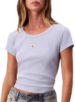 Calvin Klein Jeans T-shirt Korte Mouw Label 2x2 - Foto 3