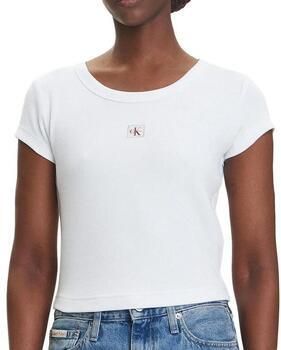 Calvin Klein Jeans T-shirt Korte Mouw Label 2x2 - Foto 3