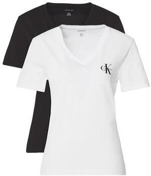 Calvin Klein Jeans T-shirt met labelprint in een set van 2 stuks - Foto 8