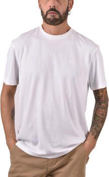 CK Calvin Klein T-shirt met logostitching model 'SUPIMA'