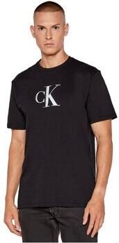 Calvin Klein Jeans Regular fit T-shirt van puur katoen met logoprint