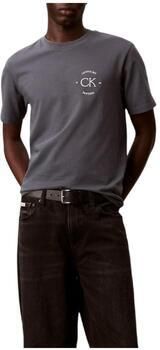 CALVIN KLEIN JEANS relaxed T-shirt met backprint grijsblauw - Foto 3