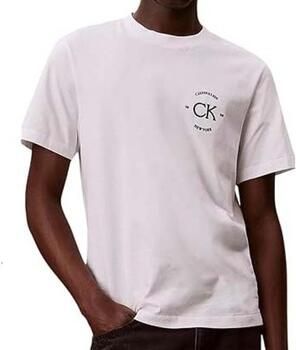 CALVIN KLEIN Heren Polo's & T-shirts 20s April Graphic Seasonal Fashi Wit - Foto 5