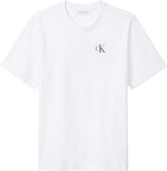 CALVIN KLEIN Heren Polo's & T-shirts Ss 30s Classic Back Monologo Tee Wit - Foto 7