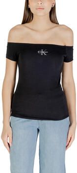 Calvin Klein Jeans T-shirt Korte Mouw MONOGRAM OFF SHOULDE LV047C203G - Foto 8