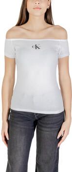 Calvin Klein Jeans T-shirt Korte Mouw MONOGRAM OFF SHOULDE LV047C203G - Foto 8