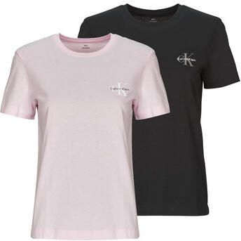 Calvin Klein Jeans T-shirt Korte Mouw MONOLOGO CN 2 PACK TEE X2