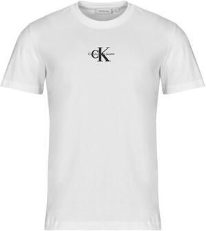 Calvin Klein Jeans T-shirt met ronde hals en labelstitching - Foto 4