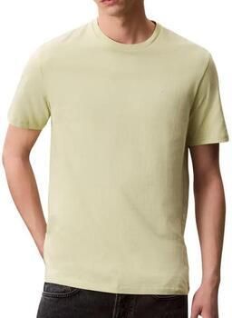 Calvin Klein Jeans T-shirt met geribde ronde hals