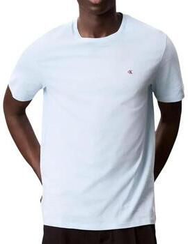 Calvin Klein Jeans T-shirt met geribde ronde hals
