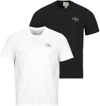 Calvin Klein Jeans T-shirt Korte Mouw SS 30S CLASSIC MICRO MONOLOGO TE X2 - Foto 3