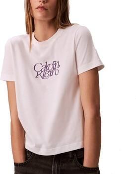 Calvin Klein Jeans T-shirt Korte Mouw SS FITTED SCRIPT CALVIN