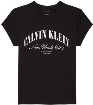 CALVIN KLEIN Dames Tops & T-shirts Ss Graphic Logo Baby Tee Zwart - Foto 7