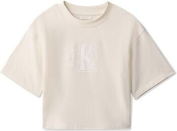 Calvin Klein Jeans T-shirt Korte Mouw Velvet Monogram Boxy S S T-Shi