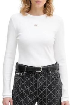 Calvin Klein Jeans Shirt met lange mouwen met labeldetail - Foto 3