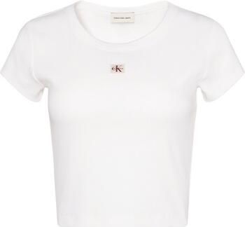 Calvin Klein Jeans T-shirt Lv047c200g Woven Label 2x2 Baby - Foto 4