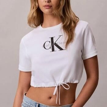 Calvin Klein Jeans T-shirt Lv047g288g Ss Monologo Cropped