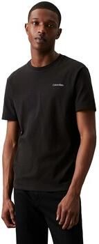 Calvin Klein T-shirt Micro Logo van dikke winterjersey met logoprint - Foto 4