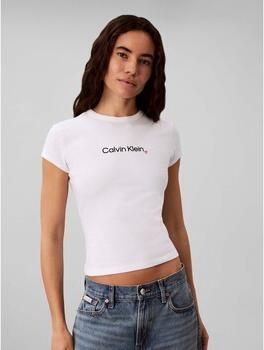 Calvin Klein Jeans T-shirt Ss Slim Fit Heart Lo