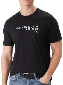 CALVIN KLEIN JEANS regular T-shirt zwart - Foto 4