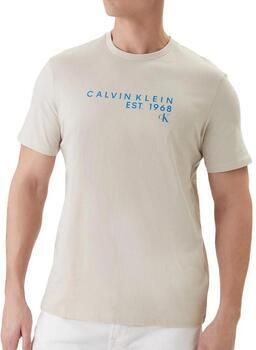 CALVIN KLEIN JEANS regular T-shirt ecru - Foto 3