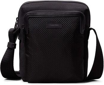 Calvin Klein Zwarte Heren Schoudertas Contrast Details Black Heren