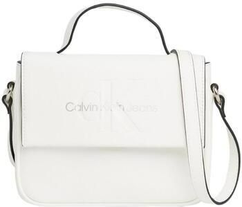Calvin Klein Sculpted Boxy Flap Tas White Dames